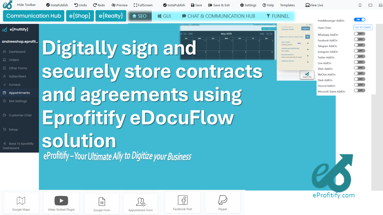 Digitally sign and securely store contracts and agreements using Eprofitify eDocuFlow solution